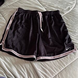 Nike Black Athletic Shorts with White Trim
